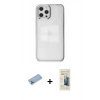MARSİLYAN™- iPhone 12 Pro Max Kılıf Doruk Doku Prime - Siyah 6D Mat Seramik Hayalet Nano Ekran Koruyucu + Shine Kamera Lens Koruma Cam - MI