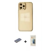 MARSİLYAN™- iPhone 12 Pro Max Kılıf Doruk Doku Prime - Siyah 6D Mat Seramik Hayalet Nano Ekran Koruyucu + Renkli Kamera Lens Koruma Cam - SI