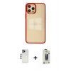 MARSİLYAN™- iPhone 12 Pro Max Kılıf Doruk Doku Prime - Siyah Bilvis Hayalet Cam Ekran Koruyucu + Shine Kamera Lens - LT