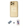 MARSİLYAN™- iPhone 12 Pro Max Kılıf Doruk Doku Prime - Siyah Joko 5D Cam + Shine Kamera Lens Koruma Cam - SH