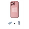 MARSİLYAN™- iPhone 12 Pro Max Kılıf Doruk Doku Prime - Siyah Joko Magic 5D Cam + Shine Kamera Lens Koruma Cam - MI