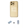 MARSİLYAN™- iPhone 12 Pro Max Kılıf Doruk Doku Prime - Siyah Joko Magic 5D Cam + Shine Kamera Lens Koruma Cam - MI