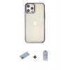 MARSİLYAN™- iPhone 12 Pro Max Kılıf Doruk Doku Prime - Siyah Joko Magic 5D Cam + Shine Kamera Lens Koruma Cam - MI