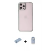 MARSİLYAN™- iPhone 12 Pro Max Kılıf Doruk Doku Prime - Siyah Joko Magic 5D Cam + Shine Kamera Lens Koruma Cam - MI