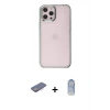 MARSİLYAN™- iPhone 12 Pro Max Kılıf Doruk Doku Prime - Siyah Joko Magic 5D Cam + Renkli Kamera Lens Koruma Cam - PE