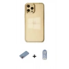 MARSİLYAN™- iPhone 12 Pro Max Kılıf Doruk Doku Prime - Siyah Joko Magic 5D Cam + Shine Kamera Lens Koruma Cam - PE
