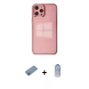 MARSİLYAN™- iPhone 12 Pro Max Kılıf Doruk Doku Prime - Siyah Joko Magic 5D Cam + Shine Kamera Lens Koruma Cam - PE