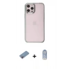 MARSİLYAN™- iPhone 12 Pro Max Kılıf Doruk Doku Prime - Siyah Joko Magic 5D Cam + Shine Kamera Lens Koruma Cam - PE