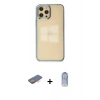MARSİLYAN™- iPhone 12 Pro Max Kılıf Doruk Doku Prime - Siyah Joko Magic 5D Cam + Renkli Kamera Lens Koruma Cam - TU