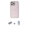 MARSİLYAN™- iPhone 12 Pro Max Kılıf Doruk Doku Prime - Siyah Joko Magic 5D Cam + Renkli Kamera Lens Koruma Cam - SI