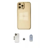MARSİLYAN™- iPhone 12 Pro Max Kılıf Doruk Doku Prime - Siyah Joko Magic 5D Cam + Shine Kamera Lens - GD