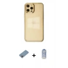 MARSİLYAN™- iPhone 12 Pro Max Kılıf Doruk Doku Prime - Siyah Joko Magic 5D Cam + Shine Kamera Lens Koruma Cam - GI