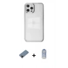 MARSİLYAN™- iPhone 12 Pro Max Kılıf Doruk Doku Prime - Siyah Joko Magic 5D Cam + Shine Kamera Lens Koruma Cam - SH