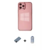 MARSİLYAN™- iPhone 12 Pro Max Kılıf Doruk Doku Prime - Siyah Joko Magic 5D Cam + Shine Kamera Lens Koruma Cam - SH