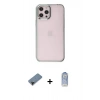 MARSİLYAN™- iPhone 12 Pro Max Kılıf Doruk Doku Prime - Siyah Joko Magic 5D Cam + Shine Kamera Lens Koruma Cam - SH