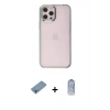 MARSİLYAN™- iPhone 12 Pro Max Kılıf Doruk Doku Prime - Siyah Joko Magic 5D Cam + Shine Kamera Lens Koruma Cam - GI