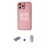 MARSİLYAN™- iPhone 12 Pro Max Kılıf Doruk Doku Prime - Siyah Joko Magic 5D Cam + Yeşil Renkli Kamera Lens Koruma Cam