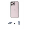 MARSİLYAN™- iPhone 12 Pro Max Kılıf Doruk Doku Prime - Siyah Joko Magic 5D Cam + Yeşil Renkli Kamera Lens Koruma Cam