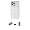 MARSİLYAN™- iPhone 12 Pro Max Kılıf Doruk Doku Prime - Siyah Joko Magic 5D Hayalet Cam + Shine Kamera Lens Koruma Cam - GD
