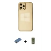MARSİLYAN™- iPhone 12 Pro Max Kılıf Doruk Doku Prime - Siyah Joko Magic 5D Hayalet Cam + Shine Kamera Lens Koruma Cam - GD