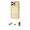 MARSİLYAN™- iPhone 12 Pro Max Kılıf Doruk Doku Prime - Siyah Joko Magic 5D Hayalet Cam + Mavi Shine Kamera Lens Koruma Cam