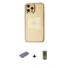 MARSİLYAN™- iPhone 12 Pro Max Kılıf Doruk Doku Prime - Siyah Joko Magic 5D Hayalet Cam + Renkli Kamera Lens Koruma Cam - MI