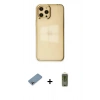 MARSİLYAN™- iPhone 12 Pro Max Kılıf Doruk Doku Prime - Siyah Joko Magic 5D Hayalet Cam + Shine Kamera Lens Koruma Cam - GI