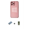 MARSİLYAN™- iPhone 12 Pro Max Kılıf Doruk Doku Prime - Siyah Joko Magic 5D Hayalet Cam + Shine Kamera Lens Koruma Cam - GS
