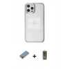 MARSİLYAN™- iPhone 12 Pro Max Kılıf Doruk Doku Prime - Siyah Joko Magic 5D Hayalet Cam + Shine Kamera Lens Koruma Cam - GI