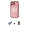 MARSİLYAN™- iPhone 12 Pro Max Kılıf Doruk Doku Prime - Siyah Joko Magic 5D Hayalet Cam + Shine Kamera Lens Koruma Cam - SH