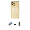 MARSİLYAN™- iPhone 12 Pro Max Kılıf Doruk Doku Prime - Siyah Joko Magic 5D Hayalet Cam + Shine Kamera Lens Koruma Cam - SH