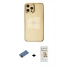 MARSİLYAN™- iPhone 12 Pro Max Kılıf Doruk Doku Prime - Siyah Mat Seramik Nano Ekran Koruyucu + Shine Kamera Lens Koruma Cam - GD
