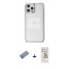 MARSİLYAN™- iPhone 12 Pro Max Kılıf Doruk Doku Prime - Siyah Mat Seramik Nano Ekran Koruyucu + Shine Kamera Lens Koruma Cam - PE