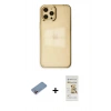 MARSİLYAN™- iPhone 12 Pro Max Kılıf Doruk Doku Prime - Siyah Mat Seramik Nano Ekran Koruyucu + Shine Kamera Lens Koruma Cam - PE
