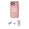 MARSİLYAN™- iPhone 12 Pro Max Kılıf Doruk Doku Prime - Siyah Mat Seramik Nano Ekran Koruyucu + Shine Kamera Lens Koruma Cam - MI