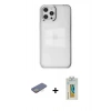 MARSİLYAN™- iPhone 12 Pro Max Kılıf Doruk Doku Prime - Siyah Polymer Nano Ekran Koruyucu + Renkli Kamera Lens Koruma Cam - SI
