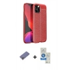 MARSİLYAN™- iPhone 12 Pro Max Kılıf Doruk Klasik Özel Seri - Şeffaf Royal Nano Ekran Koruyucu + Metal Kamera Lens Koruma Cam - GD