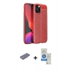 MARSİLYAN™- iPhone 12 Pro Max Kılıf Doruk Klasik Özel Seri - Şeffaf Royal Nano Ekran Koruyucu + Renkli Kamera Lens Koruma Cam - PE