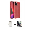 MARSİLYAN™- iPhone 12 Pro Max Kılıf Doruk Klasik Özel Seri - Şeffaf Temperli Cam Ekran Koruyucu + Shine Kamera Lens - GD