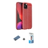 MARSİLYAN™- iPhone 12 Pro Max Kılıf Doruk Klasik Özel Seri - Siyah 5D Eko Cam Ekran Koruyucu + Shine Kamera Lens Koruma Cam - GD