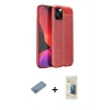 MARSİLYAN™- iPhone 12 Pro Max Kılıf Doruk Klasik Özel Seri - Siyah 6D Mat Seramik Hayalet Nano Ekran Koruyucu + Shine Kamera Lens Koruma Cam - GS