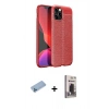 MARSİLYAN™- iPhone 12 Pro Max Kılıf Doruk Klasik Özel Seri - Siyah Bilvis Hayalet Cam Ekran Koruyucu + Shine Kamera Lens Koruma Cam - MI