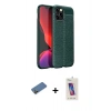 MARSİLYAN™- iPhone 12 Pro Max Kılıf Doruk Klasik Özel Seri - Siyah Joko 5D Cam + Shine Kamera Lens Koruma Cam - GD