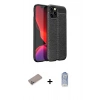 MARSİLYAN™- iPhone 12 Pro Max Kılıf Doruk Klasik Özel Seri - Siyah Joko Magic 5D Cam + Shine Kamera Lens Koruma Cam - SABE