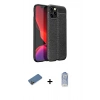 MARSİLYAN™- iPhone 12 Pro Max Kılıf Doruk Klasik Özel Seri - Siyah Joko Magic 5D Cam + Shine Kamera Lens Koruma Cam - GD