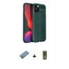 MARSİLYAN™- iPhone 12 Pro Max Kılıf Doruk Klasik Özel Seri - Siyah Joko Magic 5D Hayalet Cam + Shine Kamera Lens Koruma Cam - GI