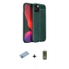 MARSİLYAN™- iPhone 12 Pro Max Kılıf Doruk Klasik Özel Seri - Siyah Joko Magic 5D Hayalet Cam + Shine Kamera Lens Koruma Cam - MI