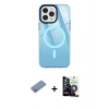 MARSİLYAN™- iPhone 12 Pro Max Kılıf Doruk Prime - Şeffaf Temperli Cam Ekran Koruyucu + Shine Kamera Lens Koruma Cam - GS