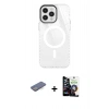 MARSİLYAN™- iPhone 12 Pro Max Kılıf Doruk Prime - Şeffaf Temperli Cam Ekran Koruyucu + Renkli Kamera Lens Koruma Cam - MI
