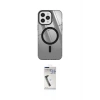 MARSİLYAN™- iPhone 12 Pro Max Kılıf Doruk Prime - Şeffaf Uv Polymer Nano Ekran Koruyucu